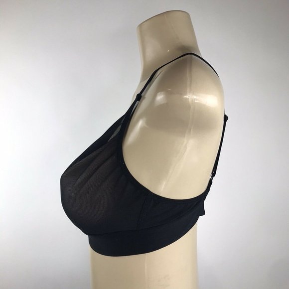 Negative Sieve Triangle Bra Black Sheer Mesh Bra - Picture 8 of 9